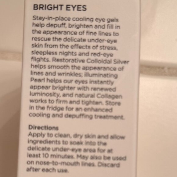 NEW, UNOPENED 15 Pairs Beauty Bio Bright Eyes Gel Eye Mask Treatments - Picture 4 of 14